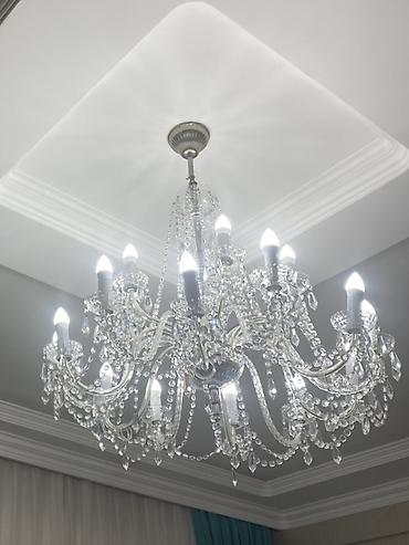 İşıqlandırma: Çılçıraq, 10 və daha çox lampa, Xrustal — 2