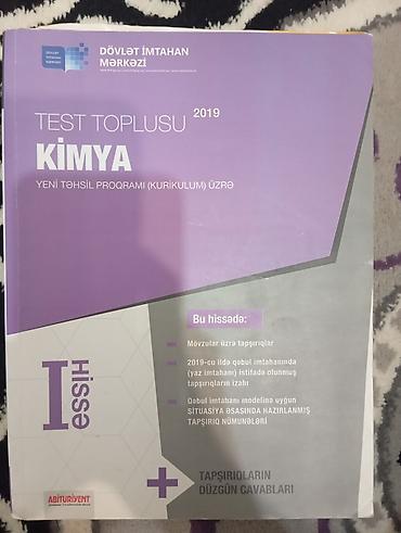 turnik ev ucun type 1: Kimya test toplusu-2019 yenidir içi təmizdir — 1