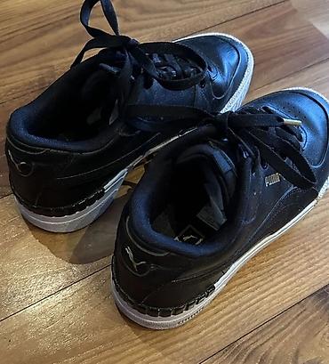 Kişi ayaqqabıları: Puma kişi/unikal stil idman ayaqqabısı - Rəng: qara üst, ağ altlıq - — 7