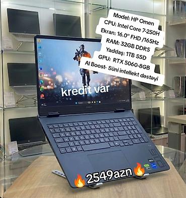 komputer notebook: HP Omen oyun noutbuku - Ekran: 16.0" FHD (1920x1080), 165 Hz - — 1