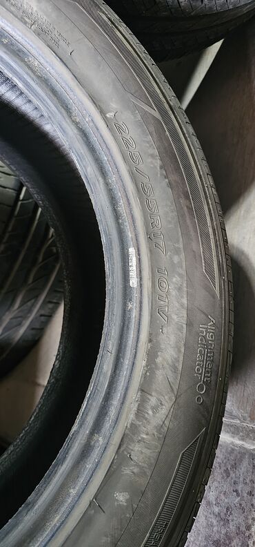 Шины: Шины 225 / 55 / R 17, Лето, Б/у, Комплект, Легковые, Корея, Hankook