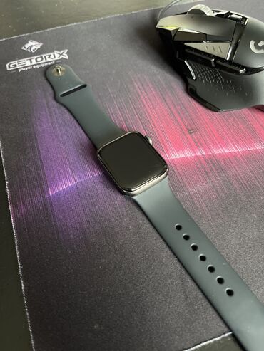 apple watch 7 41: İşlənmiş, Smart saat, Apple, Suya davamlı, rəng - Qara