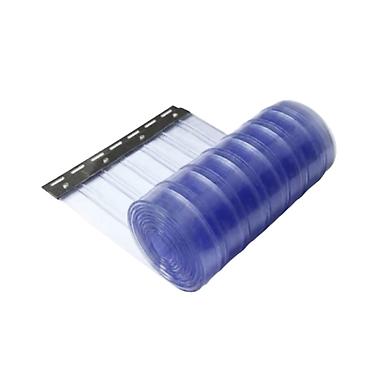 lidl kućni aparati: Plavo providna rebrasta PVC trakasta zavesa 200 × 2 mm Rolna: 50 m — 2