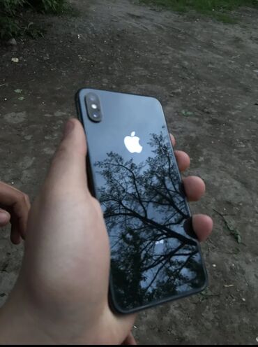 замена батарей: IPhone Xs Max, Б/у, 64 ГБ, Black Titanium, Зарядное устройство, Защитное стекло, Чехол, 100 %