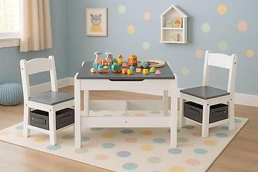 ugaone ikea: Dečiji set sto i 2 stolice sa tablom za pisanje White ECOTOYS Šifra — 1