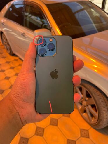 телефон 3000сом: IPhone 13 Pro, Б/у, 128 ГБ, Чехол, Защитное стекло, 80 %