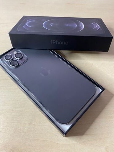 Apple iPhone: IPhone 12 Pro Max, Б/у, 256 ГБ, Space Gray, Коробка, 83 %