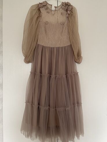 Вечерние платья: Вечернее платье, Средняя модель, С рукавами, XL (EU 42)