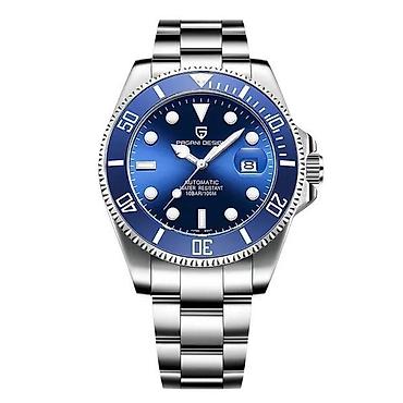 Ručni satovi: PAGANI DESIGN PD-1639 -43mm-Plava-Rolex Submariner-Automatik Potpuno — 8