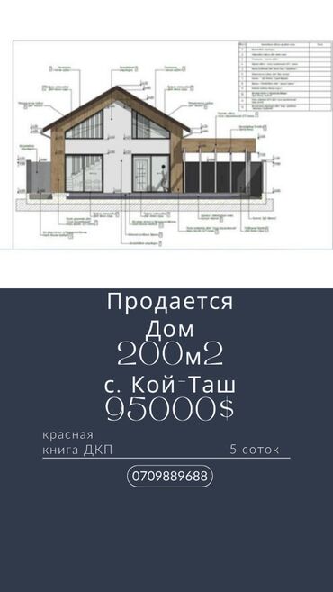 продажа 2 этажных домов: Дом, 200 м², 4 комнаты, Агентство недвижимости, ПСО (под самоотделку)