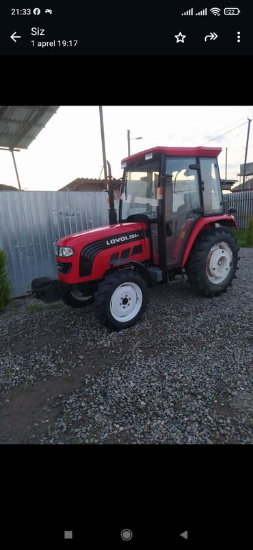 aqrar kend teserrufati texnika traktor satış bazari: Traktor Lovol 504, 2021 il, 50 at gücü, motor 0.7 l, Yeni