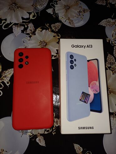 telefon a13: Samsung Galaxy A13, 32 GB, rəng - Bənövşəyi, Barmaq izi