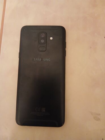 samsung star plus: Samsung Galaxy A6 Plus, 16 GB, rəng - Qara, Qırıq, Barmaq izi, İki sim kartlı
