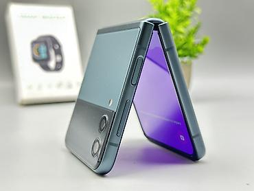 Samsung Galaxy Z Flip 3, Б/у, 256 ГБ, цвет - Синий, 2 SIM, eSIM