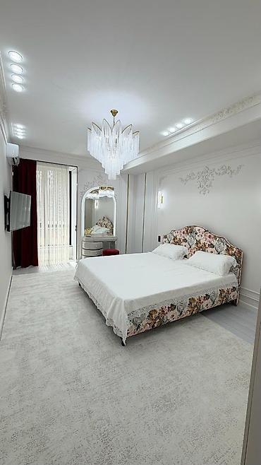люстра свет: 3 комнаты, 87 м², Асанбай мкр Элитка, 6 этаж, Дизайнерский ремонт — 7