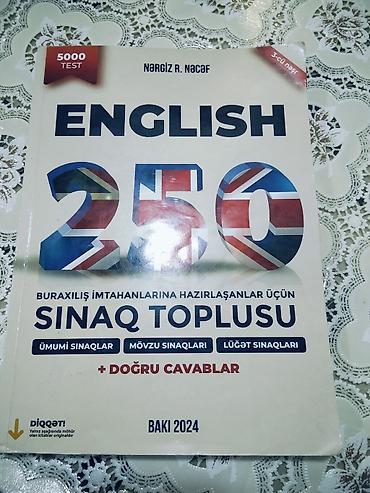 Testlər: REAL ALİCİYA ENDİRİM OLUNACAQ.YENİDİR.COX AZ İSLENİB.Məhsul: “English — 1