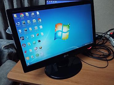 Monitorlar: LG Flatron LCD Monitor Model: W1943SE 19-düym ekrandır. Əla işləyir — 4