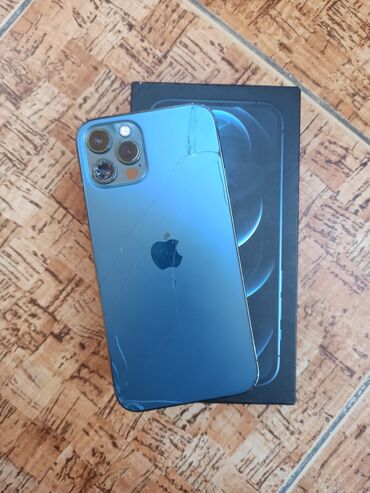 газовая колонка: IPhone 12 Pro, 128 GB, Blue Titanium, Simsiz şarj, Face ID