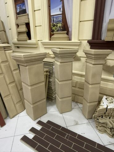 Digər bitirmə materialları: Fasad üçün dekorativ elementlər və hazır detallar - Material: sıxlığı — 5