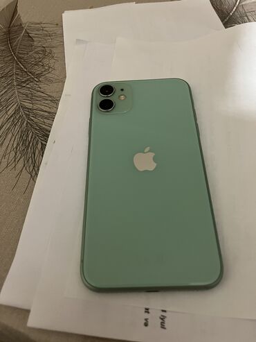 işlənmiş iphone x: IPhone 11, 128 GB, Yaşıl, Face ID