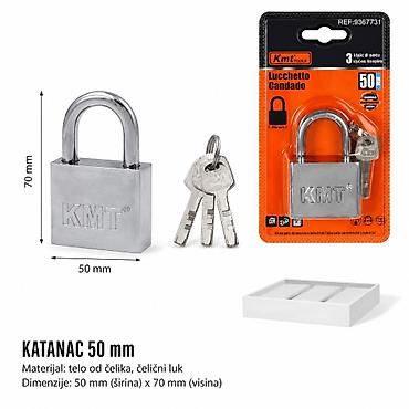 KMT Četvrtasta brava 9367731 Opis: - Katanac/četvrtasta brava KMT
