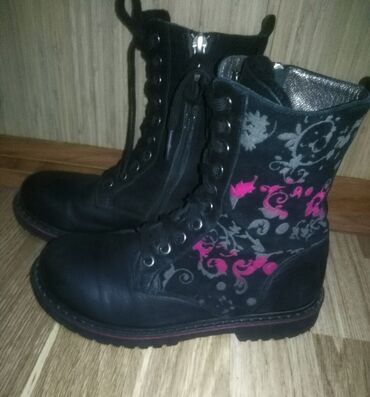 зимние обуви женские: Сапоги, 32, цвет - Черный