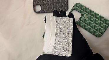 Portmone, pulqabıları: Məhsul: Kartlıq və telefon qabı dəsti - Modellər: Goyard üslublu — 5