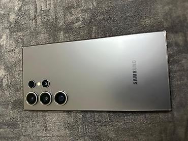 стационарный телефон: Samsung Galaxy S24 Ultra, 256 ГБ, цвет - Серый, Отпечаток пальца — 1