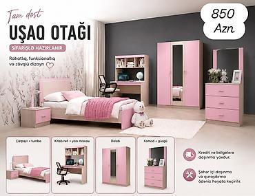 Uşaq mebeli: Uşaq otağı mebel dəsti – sifarişlə hazırlanır. Rahatlıq, funksionallıq — 1