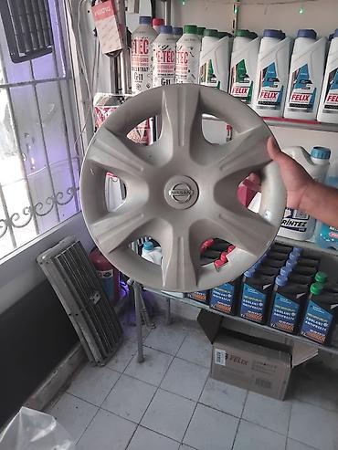 Kolpaklar: Nissan təkər diski qalpaki (kolpak) - Orijinal Nissan mərkəz emblemi — 1