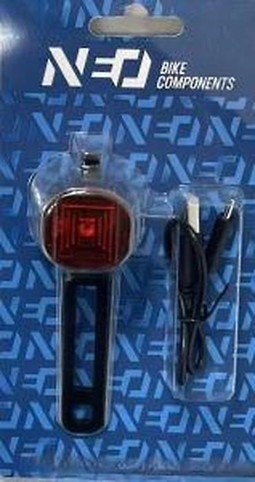 kengur gumice: ZADNJE SVETLO SAFE 1 USB,CRNA | Punjivo zadnje svetlo za bicikl 1 — 8