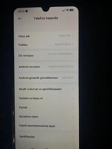 Мобильные телефоны: Redmi 14C, 128 ГБ, цвет - Черный, Две SIM карты — 3