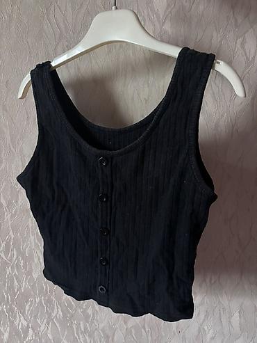 Futbolka və maykalar: Qadın üst geyimləri seti - Ağ qısaqat T-shirt: Rezinli, incə zolaqlı — 6