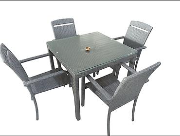 №: 976 Məhsulun adı: Bağ üçün mebel dəsti Zili Rattan ZR0075, boz lalafo.az -da №: 976 Məhsulun adı: Bağ üçün mebel dəsti Zili Rattan ZR0075, boz