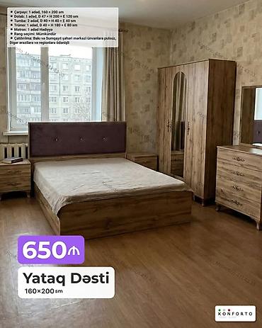 Yataq Dəsti – 160×200 sm Komplekt: - Çarpayı: 1 ədəd, 160×200 sm - lalafo.az -da Yataq Dəsti – 160×200 sm Komplekt: - Çarpayı: 1 ədəd, 160×200 sm -