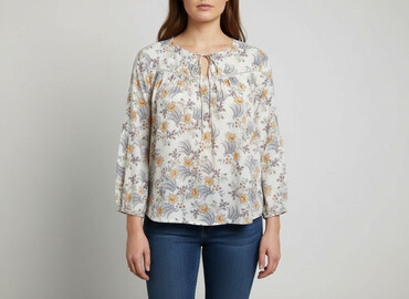 Blouses: Peacocks, Women's blouse, size XL