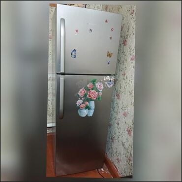 tikiş maşını qiyməti: İşlənmiş 2 qapılı Hoffman Soyuducu Satılır, rəng - Boz