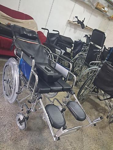 nur: Tualet funksiyalı çoxfunksiyalı əlil arabası - Arxalığı tam uzanan və — 1