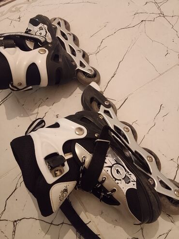 İdman qidaları: Inline skeyt (roller skates) – 4 təkərli, alüminium şassili model