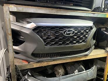 Передний бампер в сборе для Hyundai Santa Fe рестайлинг выше