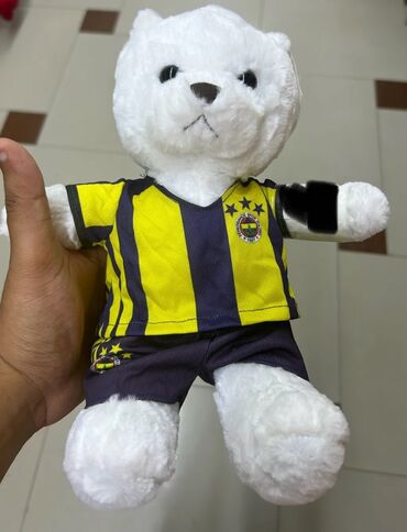 гусь обнимусь баку: Loqolu mişkalar satılır. Ağ rəngli, yumşaq oyuncaq ayı, üzərində sarı