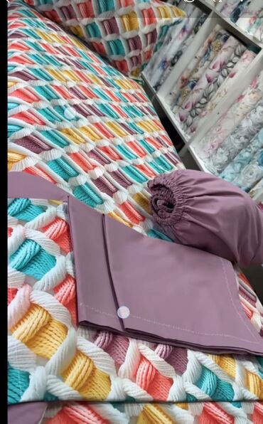 Pastel dəstləri: 5D desenli pambiq parçadan yataq destleri canli gorunuş isteyenlerin