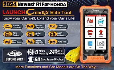 Alati za automobile: Novo - LAUNCH X431 Creader Elite OBD2 za Honda / Acura — 9