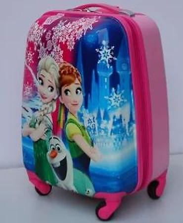 Rančevi, torbe i koferi: Dečji kofer na točkiće – Frozen motiv - Tvrda školjka sa sjajnom — 11