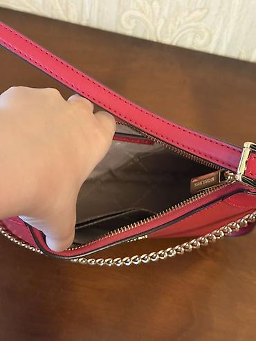 bag qaycsi: Michael Kors qadın çantası – qırmızı rəng - Material: teksturalı — 6
