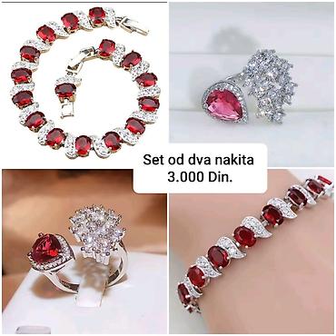 bata kozne torbe: Elegantni posrebreni set od hirurskog čelika sa žigom S925 od dva — 1
