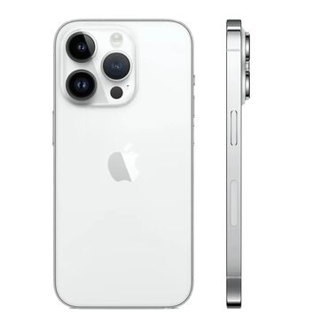 Apple iPhone: IPhone 14 Pro Max, Б/у, 256 ГБ, White Titanium, Зарядное устройство, Защитное стекло, Чехол, 87 %