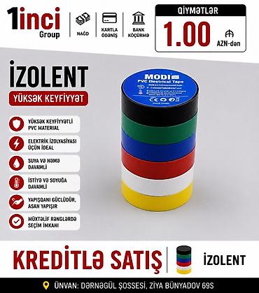 İzolent – yüksək keyfiyyətli PVC elektrik izolyasiya lentləri