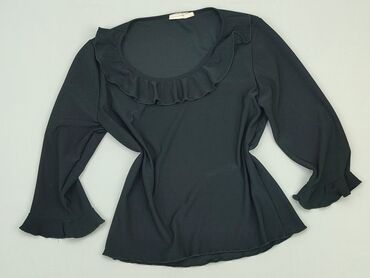 czarne bluzki eleganckie: Bluzka Damska, S, stan - Bardzo dobry