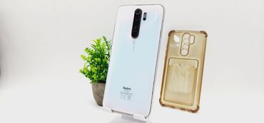 самые дешёвые телефоны в бишкеке: Xiaomi, Redmi Note 8 Pro, Б/у, 128 ГБ, цвет - Белый, 2 SIM